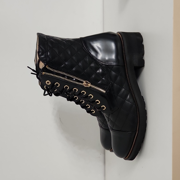 Ron White Quilted Black Leather boots - Picture 3 of 6